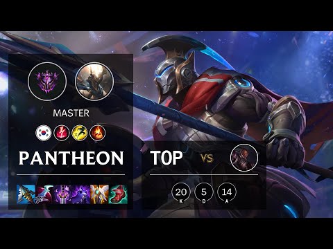 Pantheon Top vs Lucian - KR Master Patch 10.24