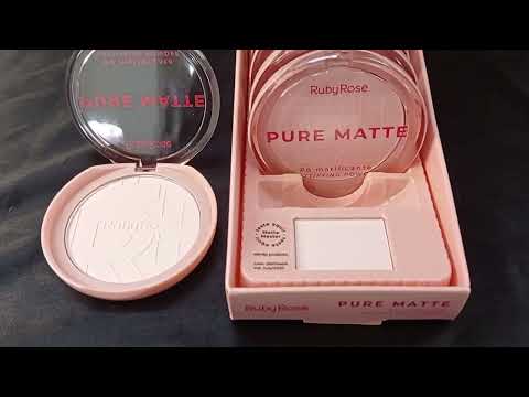 PÓ COMPACTO MATIFICANTE PURE MATTE RUBY ROSE BOX COM 12 UN