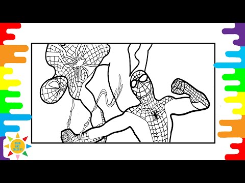 Spider-Man Coloring Pages | Spidermen Fight Coloring Pages | Coloring Pages