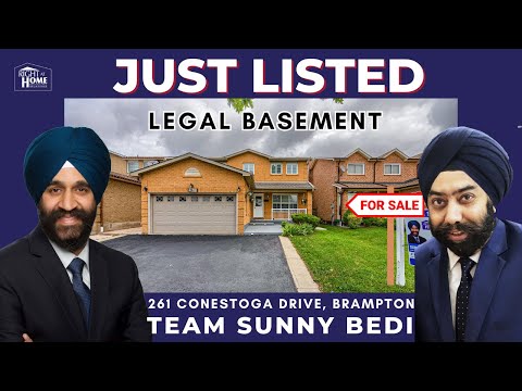 261 CONESTOGA  DRIVE BRAMPTON | DETACHED HOUSE FOR SALE |4 BEDROOM 4 WASHROOM WITH LEGAL BASEMENT|