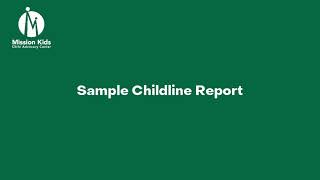Sample ChildLine Report | Mandated Reporter Training (old)