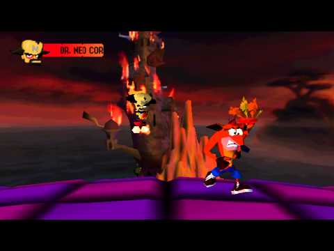 Crash Bandicoot (PS1) walkthrough - FINAL BOSS - Dr. Neo Cortex