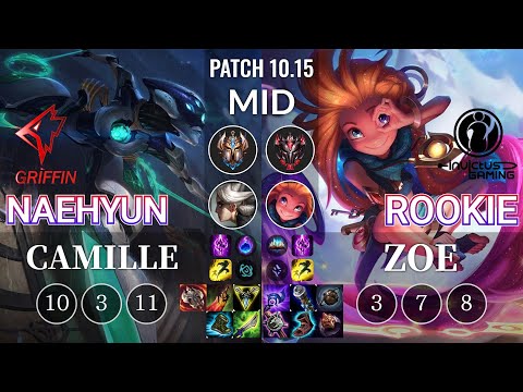GRF Naehyun Camille vs IG Rookie Zoe Mid - KR Patch 10.15