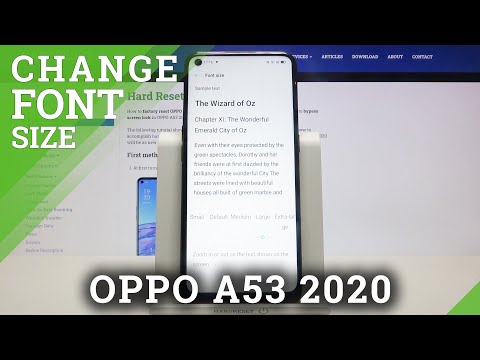 How to Customize Display Settings in OPPO A53 2020 - Change Font Size