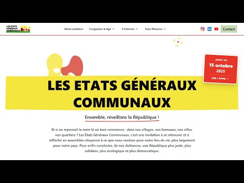 États Généraux Communaux — Plateforme headless