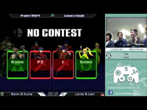 Project MSU 4 Doubles Losers Finals - Samn & Kuma vs. Lordy & Lain