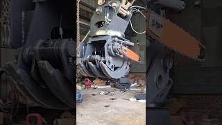 How This Grapple Saw Cuts Trees Safely #9work
