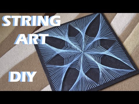 how to: STRING ART FLOWER | TUTORIAL | timelapse + RUS sub