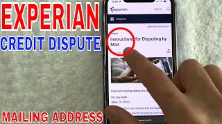 ✅ Experian Credit Dispute Mailing Address 🔴