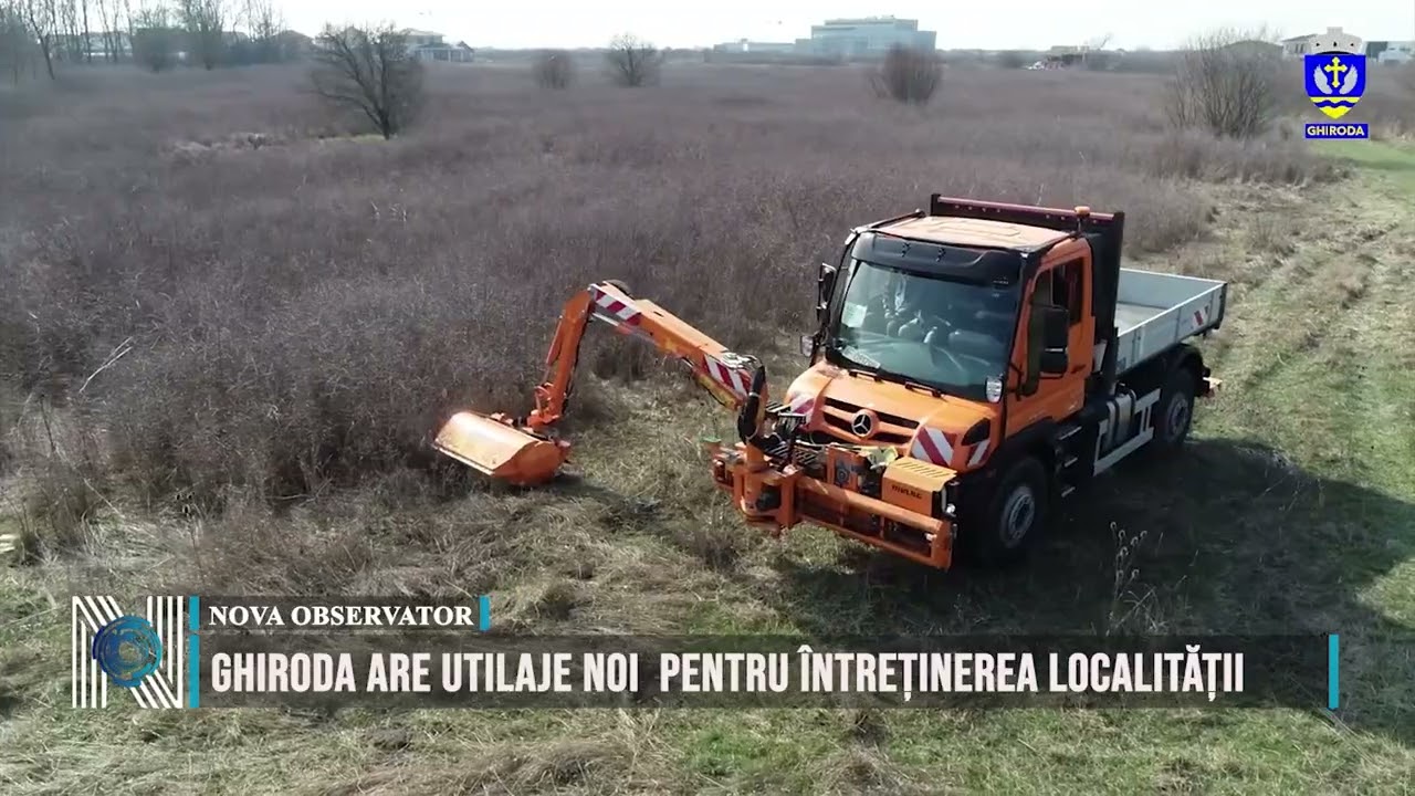 Ghiroda are utilaje noi  pentru întreținerea localității