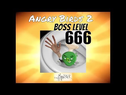 Angry Birds Boss Level 666 Flushing Chef Pig Walkthrough