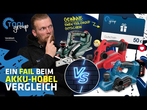 Akku-Hobel im Härtetest! Bosch GHO 18 V-LI // Milwaukee M18 BP-0 18V // Metabo HO 18 LTX 20-82 || TG