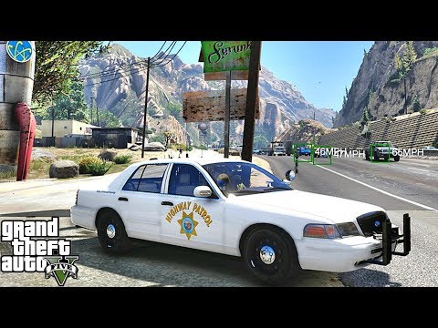GTA 5 MODS LSPDFR 1013 - CHP HIGHWAY PATROL!!! (GTA 5 REAL LIFE PC MOD)