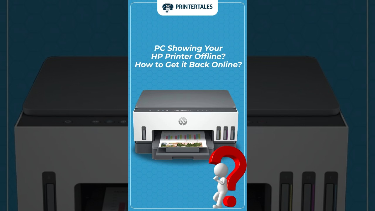 How to fix HP Printer Showing Offline error on your PC? #printertales #hpprinter #printer #offline