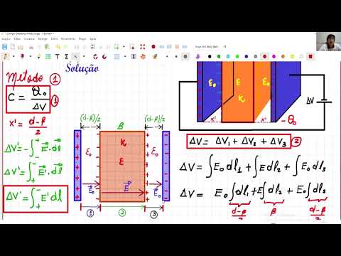 Video 08: Capacitor Parcialmente preenchido com Dieléctrico