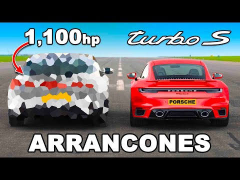 Porsche 911 Turbo S vs Mata-superdeportivo de 1,100 hp: ARRANCONES