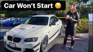 E90 M3 Starter Replacement, Idle Control Valve E92 E93 BMW Repair DIY Throttle Actuator A0C1 A0B4