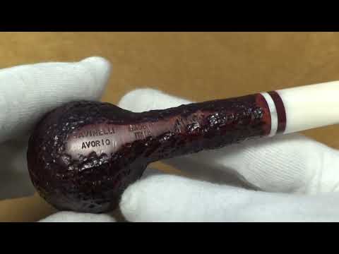 Pipa Savinelli Avorio 111 Ks  rusticata - filtro 9mm