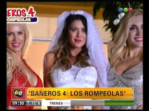 Nazareno Mottola en los "Bañeros 4: los rompeolas" - Telefe Noticias