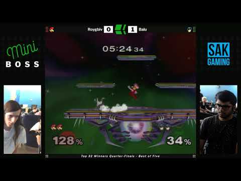 Mini Boss 5 SSBM Top 32 Winners Quarters - Roygbiv (Luigi) vs Balu (Marth)