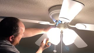 How To Fix A Ceiling Fan Wobble - Ceiling Fan With Lights
