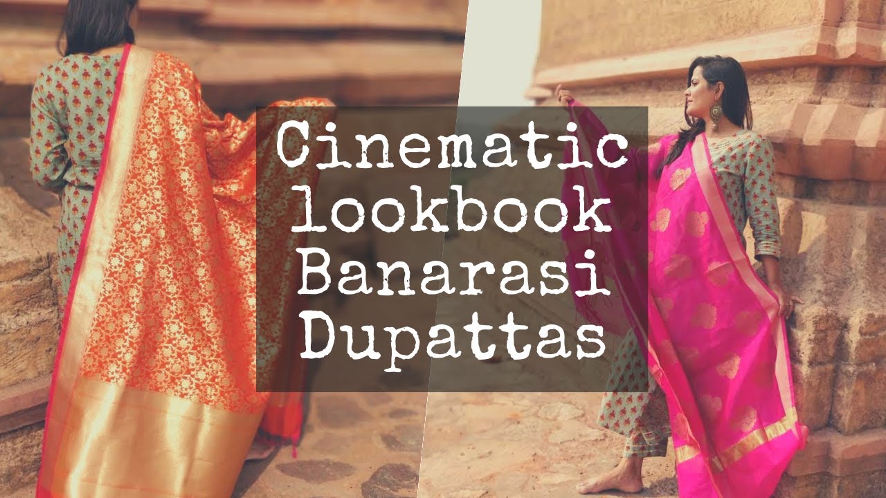 Cinematic Fashion Lookbook | Indian Ethnic | Banarasi Dupatta by Kashi By Neha KushreshTTha | Orccha
