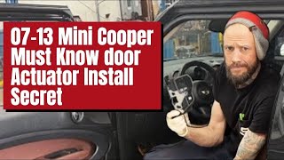 Mini Cooper Door Actuator Trick No One Tells You (Quick Fix Tip)