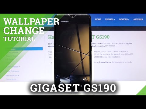 How to Change Lockscreen Wallpaper on GIGASET GS190 – Change Wallpaper