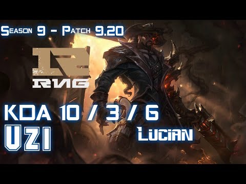 RNG Uzi LUCIAN vs KAI'SA ADC - Patch 9.20 EUW Ranked