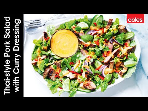 Thai-style Pork Salad with Curry Dressing