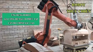 Ứng dụng robot vào sản xuất gỗ, Robot gia công các bền mặt 3d phức tạp #Fuvico