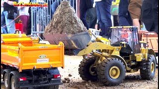 RC Trucks and Construction machines at construction zone Mini-Baustelle Alsfeld 2017 - part7