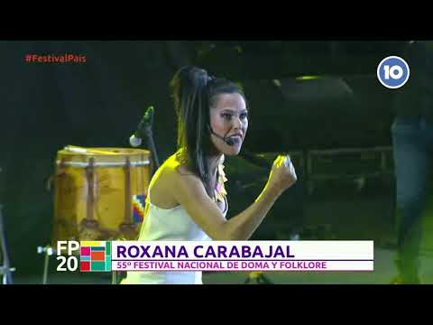 Roxana Carabajal en la tercera noche del Festival de Jesús María
