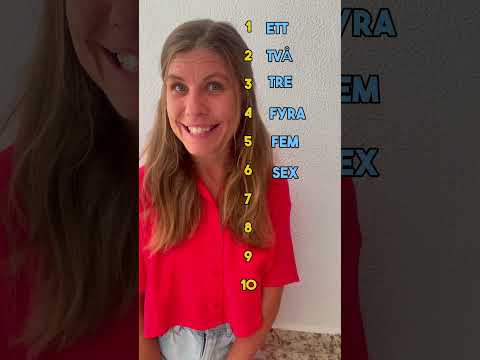 Counting to 10 in Swedish #learnswedish