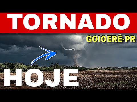 🚨TORNADO CONFIRMADO entre GOIOERÊ e QUARTO CENTENÁRIO-PR: VÍDEOS REGISTRAM FENÔMENO😱
