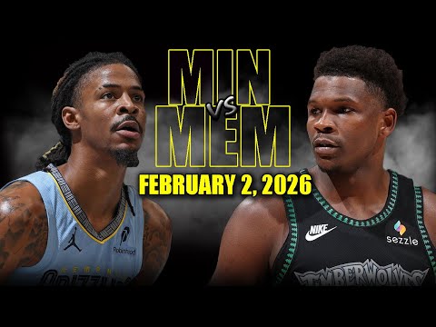 Minnesota Timberwolves vs Memphis Grizzlies Full Game Highlights – February 2, 2026 | NBA Season