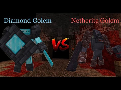Diamond Golem VS Netherite Golem