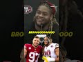 Nick Bosa was hyped for Chase Young ? #shorts