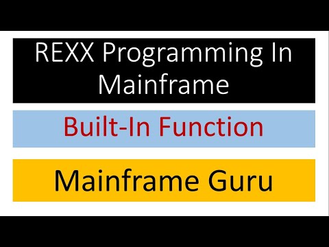 REXX Programming In Mainframe | REXX Built-In Function | REXX tutorial for mainframe