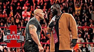 THE ROCK vs OMOS at the royal rumble. falls counts anywhere