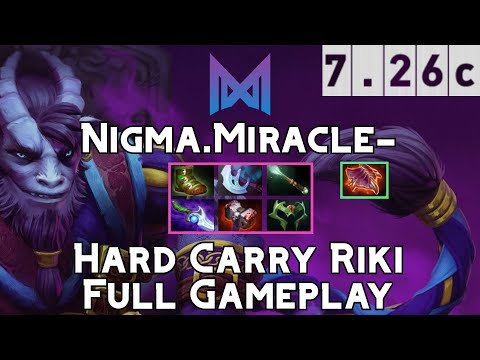 Riki | Nigma.Miracle- | Hard Carry Riki Full Gameplay | 7.26c Full Gameplay