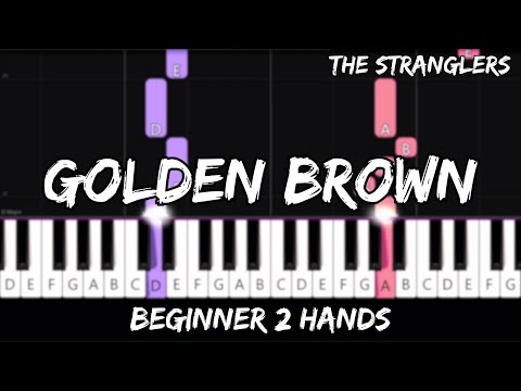 The Stranglers - Golden Brown - Easy Beginner Piano Tutorial - For 2 Hands