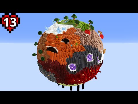 I Built a Planet in Minecraft Hardcore