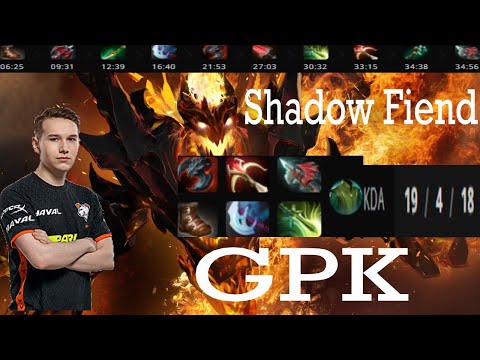gpk~ Shadow Fiend Mid Gameplay Patch 7.31b - Dota 2 Full Gameplay player perspective