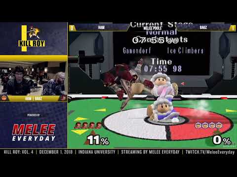 Kill Roy Vol. 4 - Pools - (Ice Climbers) HAM vs Bauz (Ganondorf)