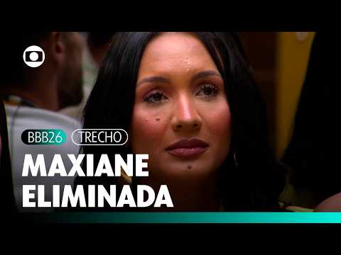 Maxiane é a sexta eliminada do BBB 26 com 63,21% dos votos! | BBB 26 | TV Globo