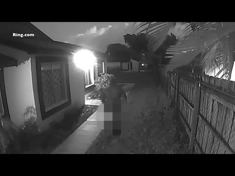 Naked man caught on surveillance camera running through Palm Beach County condo complex