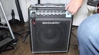 Video thumbnail for Acoustic B50C Bass Guitar Amp Review by Kevys RC & Music