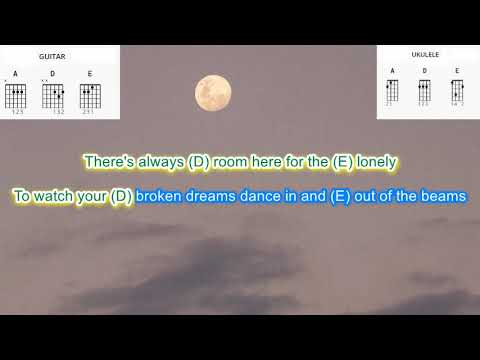 Neon Moon by Brooks and Dunn play along with scrolling guitar chords and lyrics