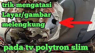 Download lagu Wow..!! Here's a trick to fix a curved or tilted screen on a Polytron Slim TV. mp3